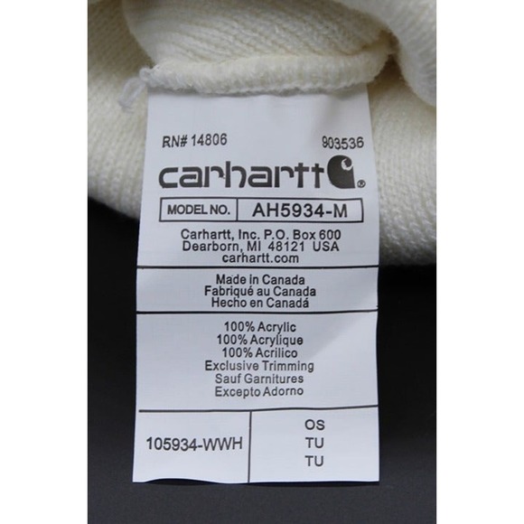 Carhartt Beanie - AH5934 WWH NWT! - Picture 4 of 8